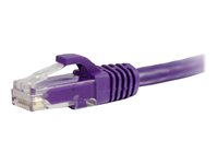 C2G Cat5e Booted Unshielded (UTP) Network Patch Cable - Patchkabel - RJ-45 (han) til RJ-45 (han) - 1 m - UTP - CAT 5e - formet, knastfri, strenget - lilla 83659