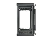 Eaton Tripp Lite Series SmartRack Wall-Mount Mini Rack Enclosure 6U Low-Profile Side-Mount Black - Rack kabinet - low-profile, side-mount, mini - vægmonterbar - sort - 6U - 19" SRW6USM