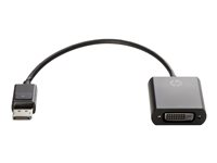 HP DisplayPort to DVI-D Adapter - DisplayPort adapter - enkeltlink - DisplayPort (han) til DVI-D (hun) - 19 cm - haspet FH973AA