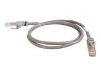 C2G Cat6 Booted Unshielded (UTP) Network Patch Cable - Patchkabel - RJ-45 (han) til RJ-45 (han) - 1 m - UTP - CAT 6 - formet, knastfri, strenget - grå 83366