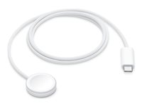 Apple Magnetic - Opladningskabel til smart watch - 24 pin USB-C han - 1 m - for Watch SE, Series 7, Series 8, Series 9, Ultra, Ultra 2 MT0H3ZM/A