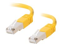 C2G Cat5e Booted Shielded (STP) Network Patch Cable - Patchkabel - RJ-45 (han) til RJ-45 (han) - 1 m - STP - CAT 5e - formet - gul 83810