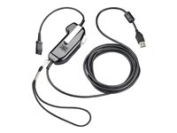 Poly SHS 2626-13 - PTT (push-to-talk) påsætning for headset - USB, sikker stemme, monaural, ingen serie, ingen PTT momentær - TAA-kompatibel 8K7N0AA#AC3