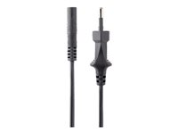 StarTech.com 2m (6ft) Laptop Power Cord, EU Plug to C7, 2.5A 250V, 18AWG, Notebook / Laptop Replacement AC Power Cord, Printer/Power Brick Cord, Europlug to IEC 60320 C7 - Laptop Charger Cable, Black (752E-2M-POWER-LEAD) - Strømkabel - Europlug (P) til power IEC 60320 C7 - AC 250 V - 2.5 A - 2 m - sort 752E-2M-POWER-LEAD