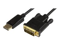 StarTech.com DisplayPort to DVI Converter Cable - DP to DVI Adapter - 3ft - 1920x1200 (DP2DVI2MM3) - Display kabel - DisplayPort (han) til DVI-D (han) - 91.4 cm - sort - for P/N: DK30CH2DEP, DK30CH2DEPUE DP2DVI2MM3