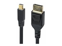 StarTech.com Mini DP to DisplayPort 1.4 Cable 8K 60Hz HBR3 4K - DisplayPort kabel - Mini DisplayPort (han) til DisplayPort (han) haspet - Displayport 1.4/Thunderbolt 2 - 3.1 m - 8K60 Hz (7680 x 4320) support, 4K120 Hz (3840 x 2160) support - sort DP14MDPMM10F