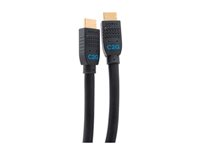 C2G 100ft (30.5m) C2G Performance Series Ultra Flexible Active High Speed HDMI Cable - 4K 30Hz In-Wall, CMG (FT4) Rated - High Speed - HDMI-kabel - HDMI han til HDMI han - 30.5 m - sort - aktiv, Ensrettet, 4K30 Hz support C2G10386