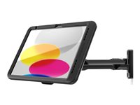 Compulocks iPad 10th-11th (A16) Gen PowerMove Swing Wall Mount Black - Monteringssæt (vægmontering) - for tablet - gynge - sort - skærmstørrelse: 10.9" - for Apple 10.9-inch iPad (10. generation) 827BPMIP109