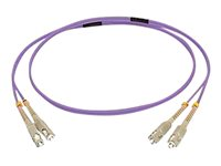 C2G 1m SC/SC OM4 LSZH Fibre Patch - Purple - Patchkabel - SC multimodus (han) til SC multimodus (han) - 1 m - 1 m. - fiberoptik - duplex - 50 / 125 my - OM4 - lilla 81739