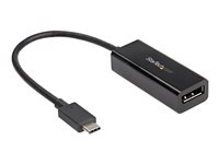 StarTech.com USB C to DisplayPort Adapter, 8K/5K/4K USB Type C to DP 1.4 Alt Mode Video Converter, HBR3/DSC/HDR, 8K 60Hz, Thunderbolt 3 Compatible DisplayPort 1.4 Monitor Display Adapter - 8K USB-C to DP Adapter (CDP2DP14B) - DisplayPort adapter - 24 pin USB-C (han) til DisplayPort (hun) - Thunderbolt 3 / DisplayPort 1.4 - 1080p support, 4K120 Hz support, 8K60 Hz (7680 x 4320) support, 5K60 Hz support - sort - for P/N: TB4CDOCK CDP2DP14B