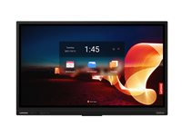 Lenovo ThinkVision T65 - 65" Diagonal klasse LED-bagbelyst LCD paneldisplay - interaktiv - med touchscreen (multi touch) / 8-microphone array / detachable 4K camera - Android - 4K UHD (2160p) 3840 x 2160 - HDR - Direct LED - ravnsort 62F2WA1CEK