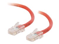C2G Cat5e Non-Booted Unshielded (UTP) Network Crossover Patch Cable - Krydskabel - RJ-45 (han) til RJ-45 (han) - 5 m - UTP - CAT 5e - strenget, uniboot - rød 83336