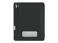 OtterBox React Folio Series - Flipomslag til tablet - sort - for Apple 13-inch iPad Air M2 Wi-Fi, M2 Wi-Fi + Cellular, M3 Wi-Fi, M3 Wi-Fi + Cellular 77-95351