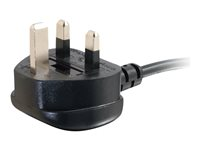 C2G Universal Power Cord - Strømkabel - BS 1363 (han) til power IEC 60320 C13 - 5 m - formet - sort 88516