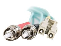 C2G LC-ST 10Gb 50/125 OM3 Duplex Multimode PVC Fiber Optic Cable (LSZH) - Netværkskabel - ST multimodus (han) til LC multimodus (han) - 1 m. - fiberoptik - duplex - 50 / 125 my - OM3 - halogenfri - akvamarin 85540