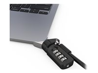 Compulocks Ledge Lock Adapter for MacBook Air 15" M2-M4 with Combination Cable Lock Silver - Sikkerhedspakke for system - kombinationslås - for Apple MacBook Air (15.3 tommer, M2, Midt 2023) MBALDG05CL