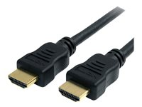 StarTech.com 1m High Speed HDMI Cable w/ Ethernet Ultra HD 4k x 2k - HDMI-kabel med Ethernet - HDMI han til HDMI han - 1 m - sort HDMM1MHS