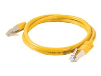 C2G Cat5e Booted Shielded (STP) Network Patch Cable - Patchkabel - RJ-45 (han) til RJ-45 (han) - 10 m - STP - CAT 5e - formet - gul 83821
