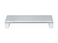 StarTech.com Ergonomic Monitor Riser Stand, 33lb Max, Fixed height 3.5in - Monitorstand - desktop - hvid og sølv - TAA-kompatibel 1MFSW-MONITOR-RISER