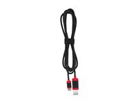 CHERRY - USB-kabel - USB (han) til USB-C (han) - USB 2.0 - 1.5 m - flettet kabel - sort JA-0600-2