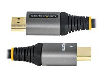 StarTech.com 12ft (4m) HDMI 2.1 Cable, Certified Ultra High Speed HDMI Cable 48Gbps, 8K 60Hz/4K 120Hz HDR10+ eARC, Ultra HD 8K HDMI Cable/Cord w/TPE Jacket, For UHD Monitor/TV/Display - Dolby Vision/Atmos, DTS-HD (HDMM21V4M) - Ultra High Speed - HDMI-kabel med Ethernet - HDMI han til HDMI han - 4 m - afskærmet - grå, sort - passivt, 4K120 Hz support, 8K60 Hz (7680 x 4320) support - for P/N: 4PORT-8K-HDMI-SWITCH HDMM21V4M