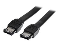 StarTech.com Shielded External eSATA Cable - eSATA cable - Serial ATA 150 - eSATA (M) to eSATA (M) - 3 ft - black - ESATA3 - eSATA-kabel - Serial ATA 150 - eSATA (han) til eSATA (han) - 91 cm - sort - for P/N: PEXUSB311A1E, S351BMU33ET, S351BMU33ETG, SDOCKU313E, SDOCKU33EF, TB2DOCK4K2DP ESATA3