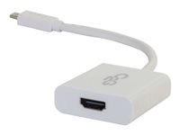 C2G USB 3.1 USB C to HDMI Audio/Video Adapter - USB Type C to HDMI White - Ekstern videoadapter - USB 3.1 - HDMI - hvid 80516