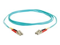 C2G LC-LC 10Gb 50/125 OM3 Duplex Multimode PVC Fiber Optic Cable (LSZH) - Netværkskabel - LC multimodus (han) til LC multimodus (han) - 1 m. - fiberoptik - duplex - 50 / 125 my - OM3 - halogenfri - akvamarin 85549
