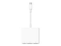 Apple - Videoadapter - 24 pin USB-C han til USB, HDMI, USB-C (kun strøm) hun - 4K(3840 x 2160) support MW5M3ZM/A
