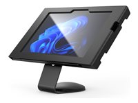 Compulocks Surface GO 1-4 Gen Apex Enclosure Core Stand Black - Stativ - eksponeret front/bagsidekamera og sensorer - for tablet - låsbar - metalramme - sort - for Microsoft Surface Go, Go 2, Go 3, Go 4 for Business 111B510APXB