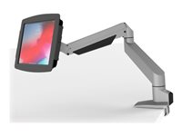 Compulocks iPad 10.2" Space Enclosure Articulating Arm Mount - Monteringssæt (drejelig arm, indelukke) - justerbar arm - for tablet - låsbar - højglansaluminium - sort - skærmstørrelse: 10.2" - for Apple 10.2-inch iPad (7. generation, 8. generation, 9. generation) 660REACH102IPDSB
