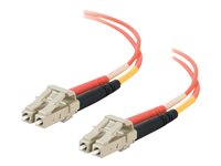 C2G Low-Smoke Zero-Halogen - Patchkabel - LC multimodus (han) til LC multimodus (han) - 1 m. - fiberoptik - 62,5 / 125 my - orange 85287