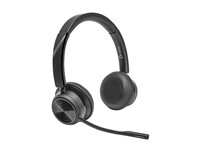 Poly Savi 7420 OFFICE - Savi 7400 series - headset - på øret - DECT / Bluetooth - trådløs - sort - Certified for Microsoft Teams 8L574AA#ABB