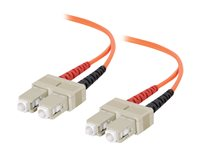 C2G Low-Smoke Zero-Halogen - Patchkabel - SC multimodus (han) til SC multimodus (han) - 10 m - 10 m. - fiberoptik - 62,5 / 125 my - orange 85244