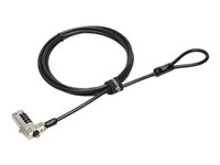 Kensington N17 Serialized Combination Cable Lock for Dell Devices with Wedge Slots - 25 Pack - Sikkerhedskabelslås (pakke med 25) K68010EU