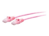 C2G 1ft (0.3m) Cat6a Snagless Unshielded (UTP) Slim Ethernet Network Patch Cable - Pink - Patchkabel - RJ-45 (han) til RJ-45 (han) - 30.5 cm - 4.8 mm - UTP - CAT 6a - knastfri, formet - pink C2G30195
