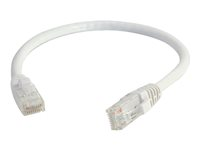 C2G Cat5e Booted Unshielded (UTP) Network Patch Cable - Patchkabel - RJ-45 (han) til RJ-45 (han) - 1.5 m - UTP - CAT 5e - formet, knastfri, strenget - hvid 83262