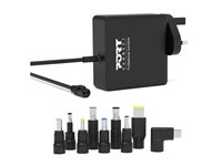 PORT Connect - Strømforsyningsadapter - universel - AC 100-240 V - 90 Watt - United Kingdom 900007B-UK