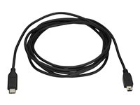 StarTech.com USB C to Mini USB Cable - 6 ft / 2m - M/M - USB 2.0 - Mini USB Cord - USB C to Mini B Cable - USB Type C to Mini USB (USB2CMB2M) - USB-kabel - USB-C (han) til mini-USB type B (han) - Thunderbolt 3 / USB 2.0 - 2 m - sort USB2CMB2M