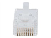 C2G RJ45 Cat5E Modular Plug for Flat Stranded Cable - Netværk-konnektor - RJ-45 (han) - CAT 5e (pakke med 25) 88121