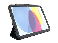 ZAGG Rugged Messenger - Beskyttende kasse til tablet - grov - kun B2B, MOQ 1k - polykarbonat - brunsort - for Apple 10.9-inch iPad (10. generation) 103114856