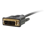 C2G 0.5m (1.6ft) HDMI to DVI Cable - HDMI to DVI-D Adapter Cable - 1080p - Adapterkabel - DVI-D han til HDMI han - 50 cm - afskærmet - sort 42513