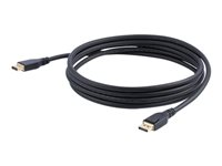 StarTech.com 10ft/3m VESA Certified DisplayPort 1.4 Cable, 8K 60Hz HBR3 HDR, Super UHD DisplayPort to DisplayPort Monitor Cord, Ultra HD 4K 120Hz DP 1.4 Video Cable M/M DP Connectors - DP 1.4 Latching Cable - DisplayPort kabel - DisplayPort (han) haspet til DisplayPort (han) haspet - DisplayPort 1.4 - 3 m - 8K support - sort - for P/N: CDP2DPHD, CDP2DPVGA, SV231QDPU34K, TB32DP14 DP14MM3M