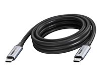 Vision - USB-kabel - USB-C (han) til USB-C (han) - USB 3.2 - 3 A - 15 m - 4K60 Hz support - sort TC 15MUSBC/BL