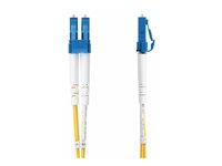 StarTech.com 30m (98.4ft) LC to LC (UPC) OS2 Single Mode Duplex Fiber Optic Cable, 9/125µm, Laser Optimized, 10G, Bend Insensitive, Low Insertion Loss - LSZH Fiber Patch Cord (SMDOS2LCLC30M) - Patchkabel - LC/UPC enkelttilstand (han) til LC/UPC enkelttilstand (han) - 30 m. - 2 mm - fiberoptik - duplex - 9 / 125 micron - OS1/OS2 - halogenfri, passiv - gul SMDOS2LCLC30M