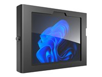 Compulocks Surface GO 1-4 Gen Apex Secured Enclosure - Indelukke - eksponeret front/bagsidekamera og sensorer - for tablet - sikret - låsbar - metalramme - sort - for Microsoft Surface Go, Go 2, Go 3, Go 4 for Business 510APXB