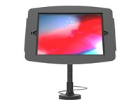 Compulocks iPad Pro 11" (1-4th Gen) Space Enclosure Flex Arm Mount - Indelukke - Anti-Theft - for tablet - låsbar - højglansaluminium - sort - vægmonterbar, overflademonterbar, på disk - for Apple 11-inch iPad Pro (1. generation, 2. generation, 3. generation, 4. generation) 159B211SENB