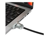 Compulocks Ledge Lock Adapter for MacBook Pro 16" M1, M2 & M3 with Keyed Cable Lock - Adapter til låsning af slot for sikkerhed - med nøglelås - for Apple MacBook Pro 16 (M1, M2) MBPR16LDG02KL