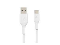 Belkin BoostCharge - USB-kabel - USB-C (han) til USB (han) - 15 cm - hvid CAB001BT0MWH
