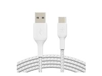 Belkin BoostCharge - USB-kabel - USB-C (han) til USB (han) - 2 m - hvid CAB002BT2MWH